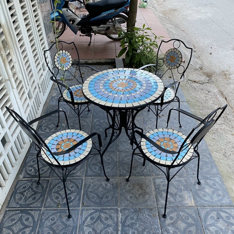 Bàn ghế ngoài trời HA408