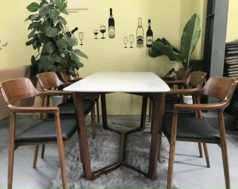 Bộ bàn ghế cafe gỗ HA718