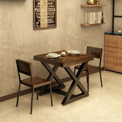 Bàn ghế khung sắt HA107