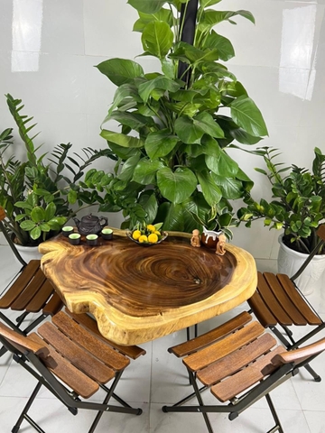 Bàn gỗ nguyên khối đẹp HA605