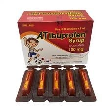 A.T Ibuprofen 100mg hộp 30 ống x 5ml An Thiên