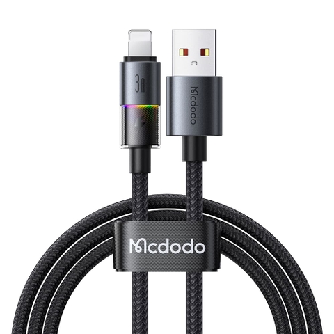 Cáp Sạc Gaming Mcdodo 3A USB to Ln | Hiệu Ứng Đèn LED 7 Màu, Sạc Nhanh