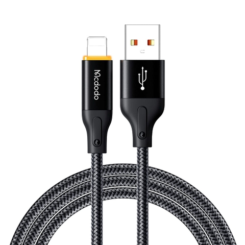 Cáp Sạc Tự Ngắt Mcdodo USB to Ln 3A | Bảo Vệ Pin, Tự Sạc Lại, Có Đèn LED Báo Sạc