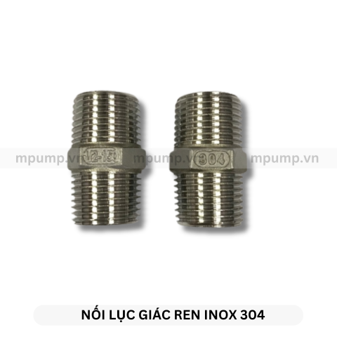 Đầu nối lục giác inox ren ngoài