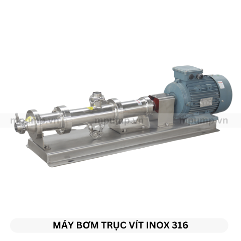 Máy bơm trục vít đầu đơn inox 316 HSS-30