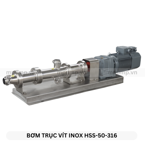 Máy bơm trục vít đơn inox HSS-50-316