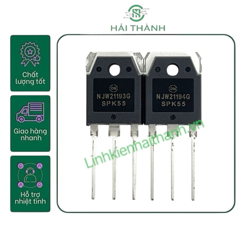 NJW21194 HÀNG MỚI CHÍNH HÃNG, TRANSISTOR NPN TO-3P (250V, 16A, 200W)