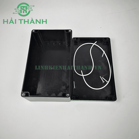 HỘP 200*120*75MM NHỰA ABS CHỐNG NƯỚC, MÀU ĐEN
