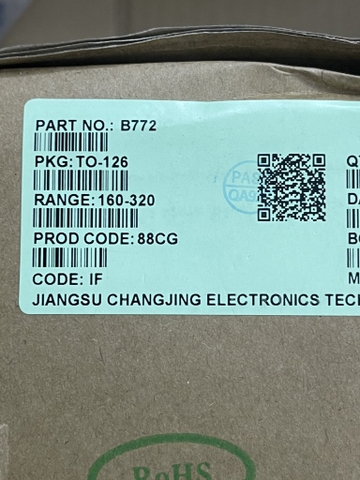 B772 Transistor PNP 3A 30V