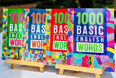 ( Sách nhập khẩu) 1000 Basic english words- 4 quyển