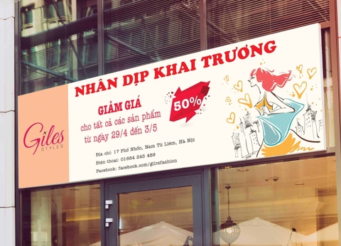 BĂNG RÔN QUẢNG CÁO (đóng khung)