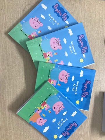9A.2 Bộ Peppa Pig Season 2( 4 QUYỂN TỪ 1-53) (456tr)  IN LAZER