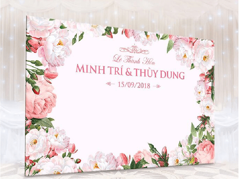 IN BẠT ĐÁM CƯỚI GIÁ RẺ (thiết kế theo yêu cầu)