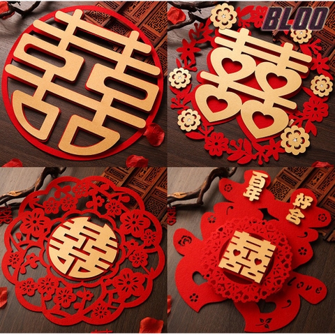 DECAL DÁN XE HOA ĐÁM CƯỚI