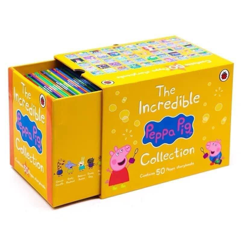 HỘP PEPPA VÀNG – THE INCREDIBLE PEPPA PIG STORYBOOKS COLLECTION – 50 CUỐN