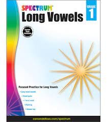 73A2.7 Spectrum 1:  Long Vowels Workbook Grade 1