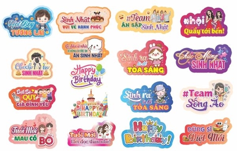 HASHTAG SINH NHẬT - BẢNG CẦM TAY SINH NHẬT