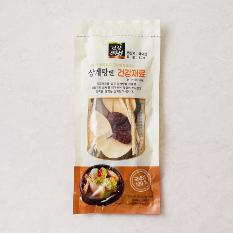 삼계탕엔 건강재료 80g