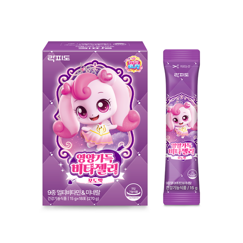 락피도 캐치티니핑 시즌6 영양가득 비타젤리 (15gx18포)