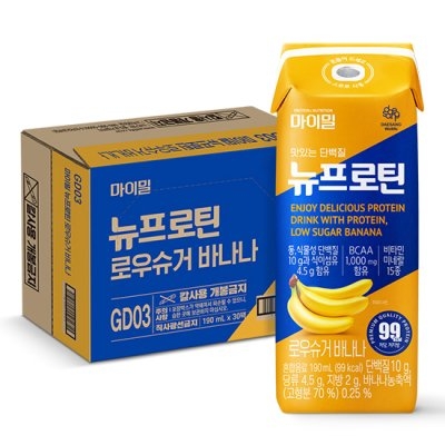 마이밀 마시는 뉴프로틴 로우슈거 바나나 new 190ml*30
