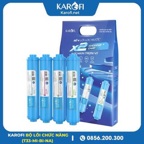 Bộ 4 Lõi Chức Năng Karofi Mẫu Mới (T33, Mi, Bi, Nano)