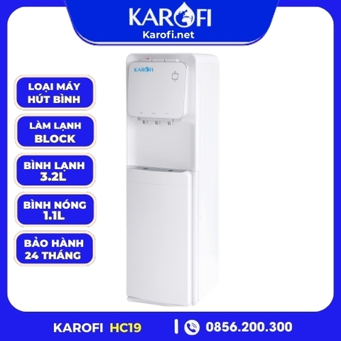 Cây nước nóng lạnh hút bình Karofi HC19