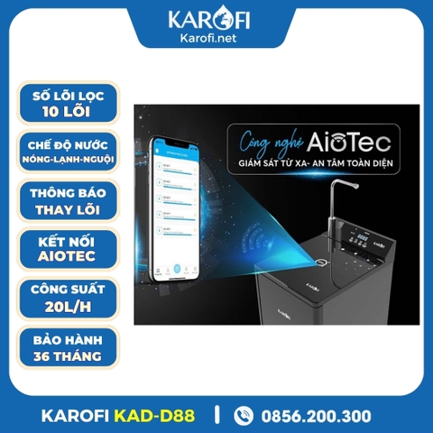 Máy Lọc Nước Nóng Lạnh Karofi KAD-D88