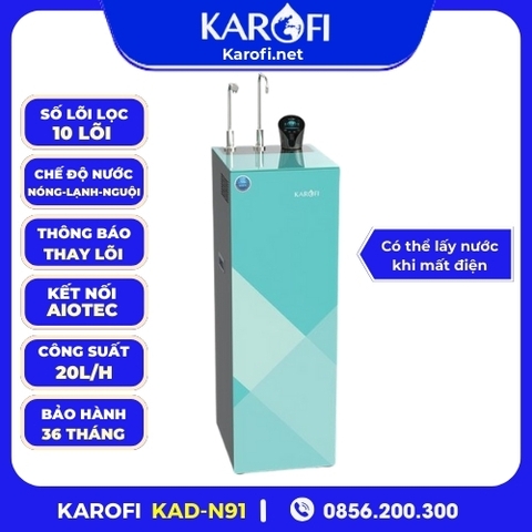 MÁY LỌC NƯỚC NÓNG LẠNH KAROFI KAD-N91