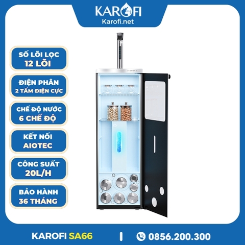 Máy Lọc Nước Nóng Lạnh Hydro-ion Kiềm Karofi DIAMOND SA66