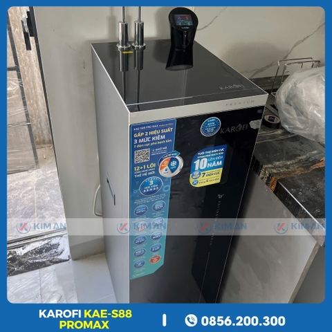 Máy Lọc Nước Nóng Lạnh Hydro-Ion Kiềm Karofi KAE-S88 Promax