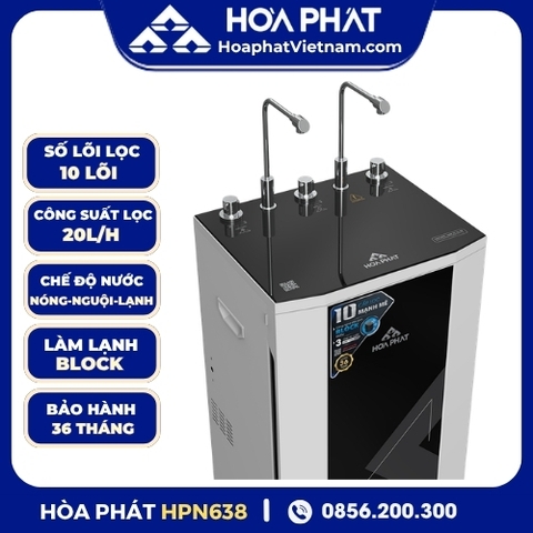 Máy Lọc Nước RO Nóng Nguội Lạnh Hòa Phát HPN638