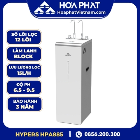 Máy lọc nước Hòa Phát Hydrogen ion kiềm RO nóng lạnh HyperS HPA885