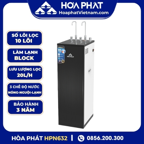 Máy lọc nước RO nóng nguội lạnh Hòa Phát HPN632