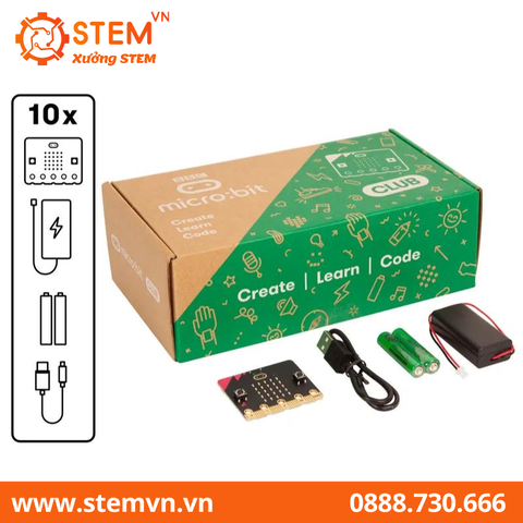 BBC micro:bit Club - Combo 10 bộ Kit cho lớp học