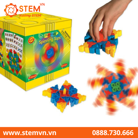 Đồ chơi lắp ráp chủ đề con quay 100 pcs MORPHUN MP30601