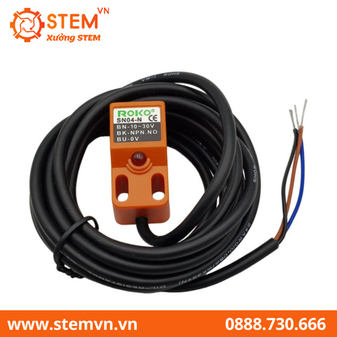 Cảm biến tiệm cận ROKO SN04-N NPN chính hãng