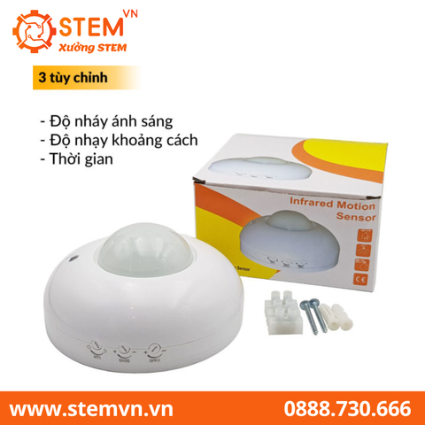 Công tắc cảm biến chuyển động hồng ngoại, ánh sáng 3 tùy chỉnh