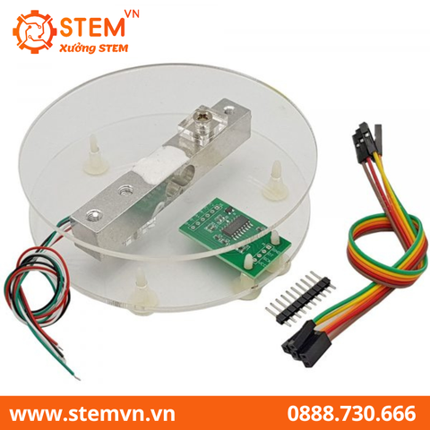 Bộ Cảm Biến Cân Nặng Loadcell 20kg và Khung Bàn Cân Mica