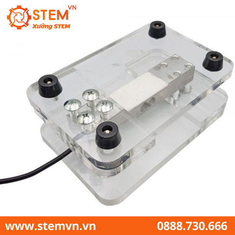 Bộ cảm biến cân nặng loadcell 180kg và khung bàn cân mica