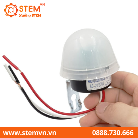 Cảm biến ánh sáng AS-20 220V có thể lắp ngoài trời