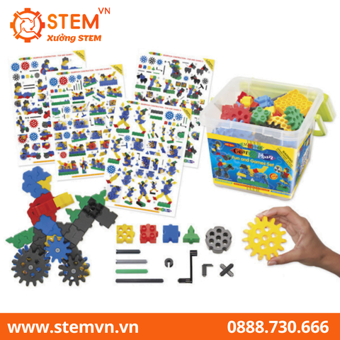 Đồ chơi lắp ráp chủ đề liên kết bánh răng 186 pcs MORPHUN MP40400
