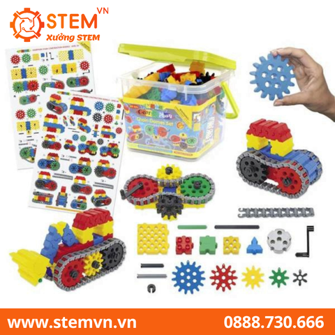 Đồ chơi lắp ráp chuyển động bánh răng 200 pcs MORPHUN MP42700