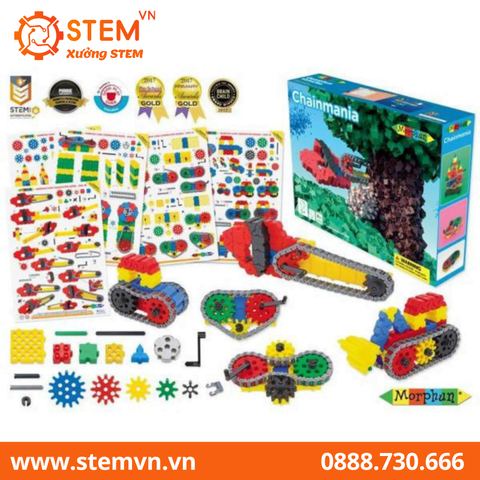 Đồ chơi lắp ráp chuyển động chuỗi liên kết bánh răng MORPHUN MP42810