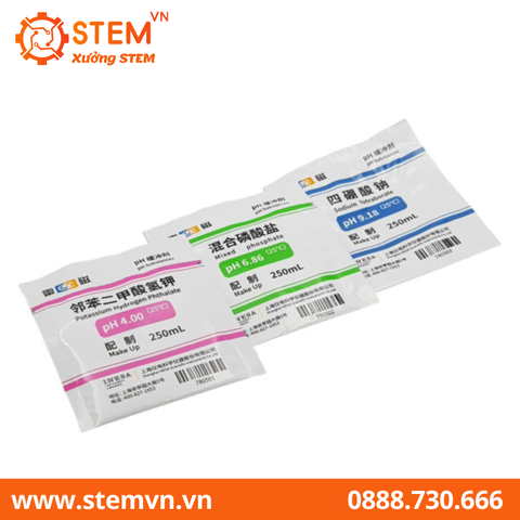 Gói hiệu chuẩn dụng cụ đo PH 4.0, 6.86, 9.18