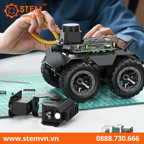 Khung xe robot di động 4WD linh hoạt và có thể mở rộng