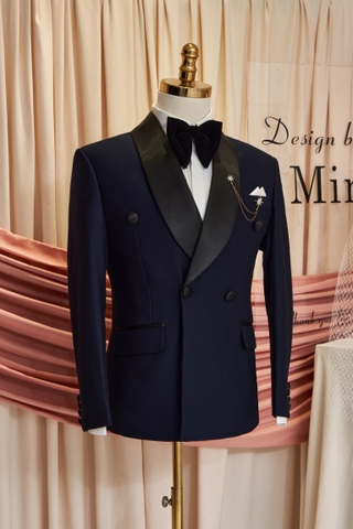 Vest Tuxedo xanh