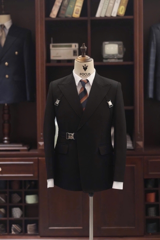 Vest Tuxedo đen