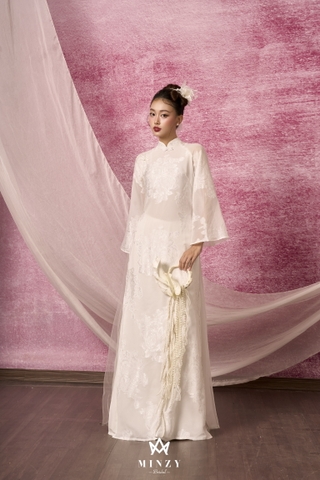 Áo dài trắng xuông 03