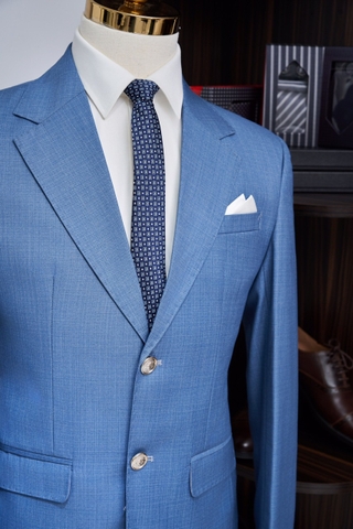 Vest xanh sáng 2 cúc