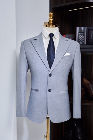 Vest xám sáng 2 cúc